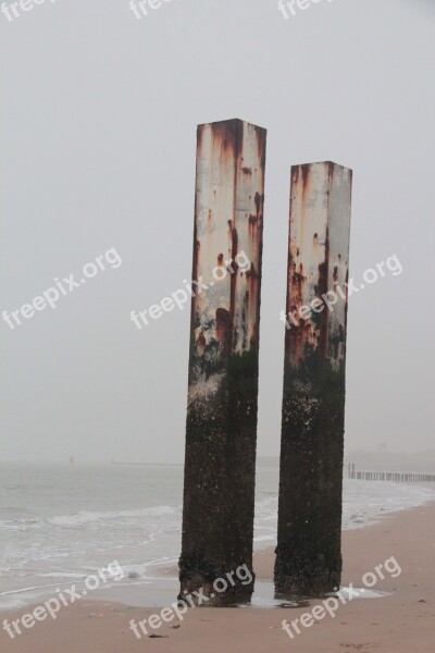 Sea Poles Nature Breakwater Pole