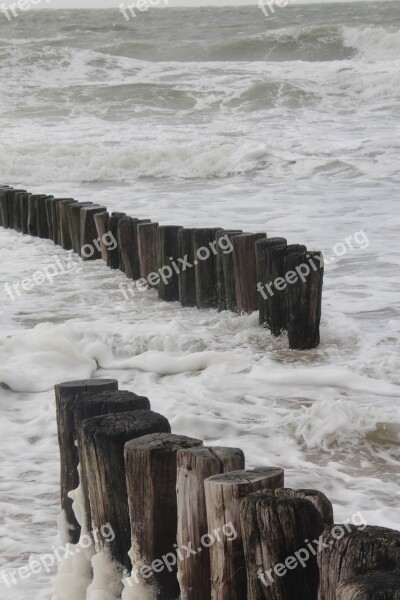 Sea Poles Nature Breakwater Pole