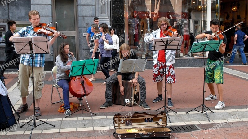 Ireland Street Music Dublin Free Photos