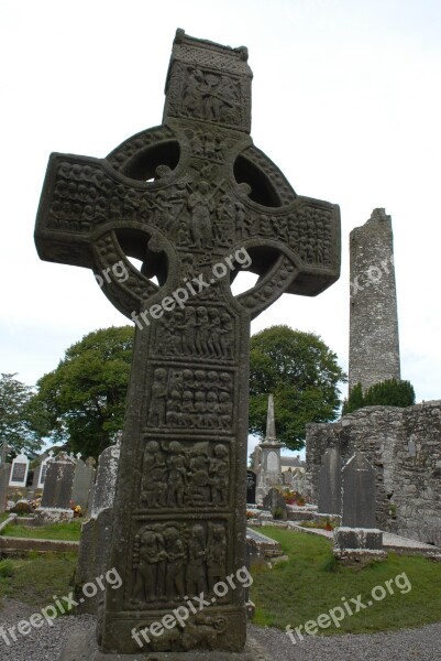 Monasterboice Ireland Stone Cross Free Photos