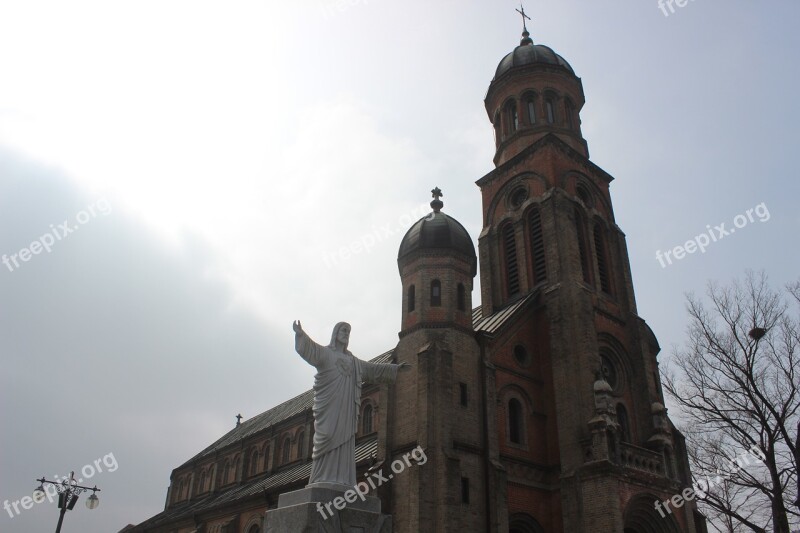 Electric Cathedral Jeonju Hanok Village Free Photos