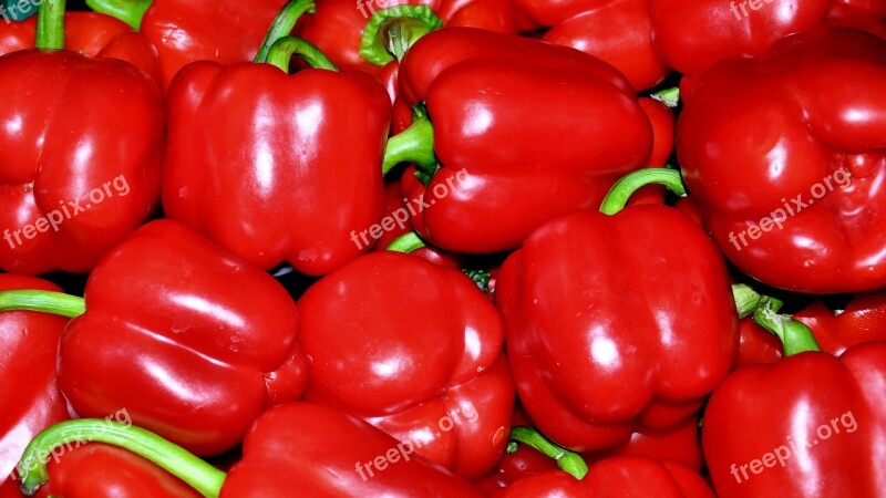 Red Peppers Food Vegetables Free Photos