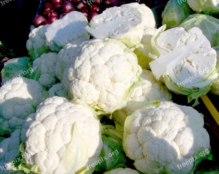 Cauliflower White Vegetable Food Free Photos