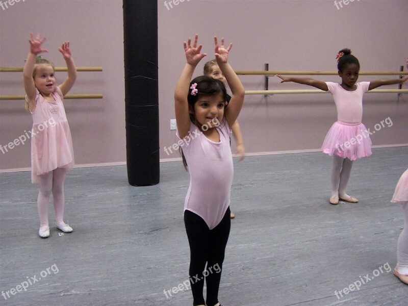 Dance Lesson Studio Young Girls