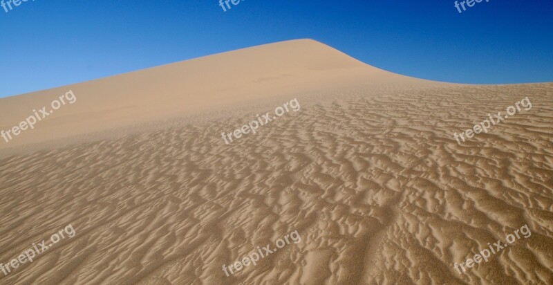 Dune Sand Structure Mongolia Gobi