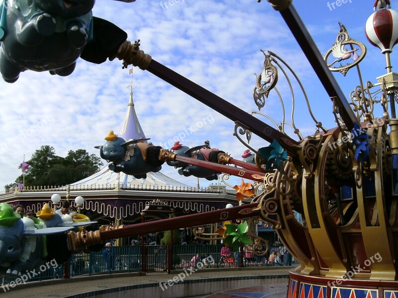 Dumbo Ride Disney World Up And Down Free Photos