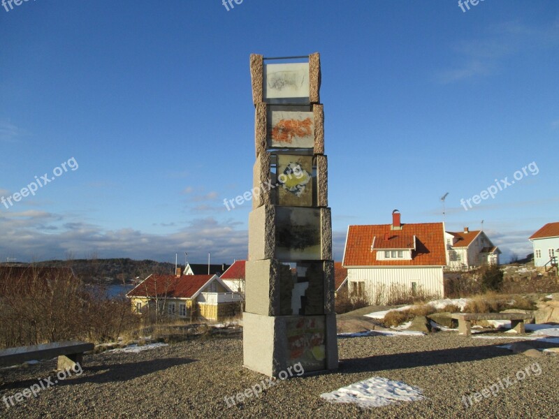 Sculpur Pål Arne Monument Fjällbacka Free Photos