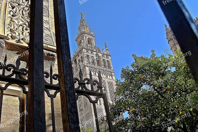 Seville Giralda Spain Andalusia Monument