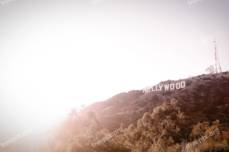 Hollywood California Usa United States Sign