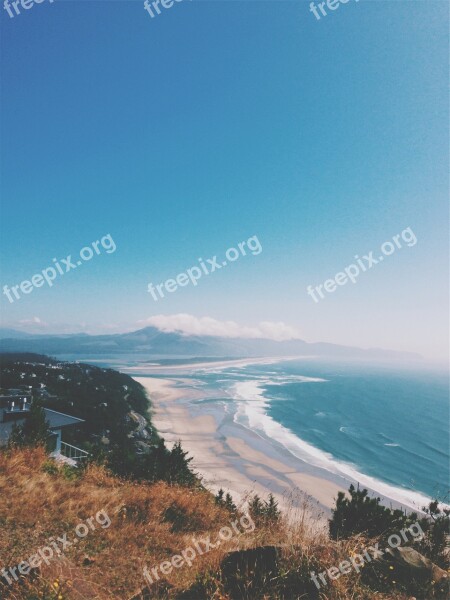 Beach Sand Water Waves Shore