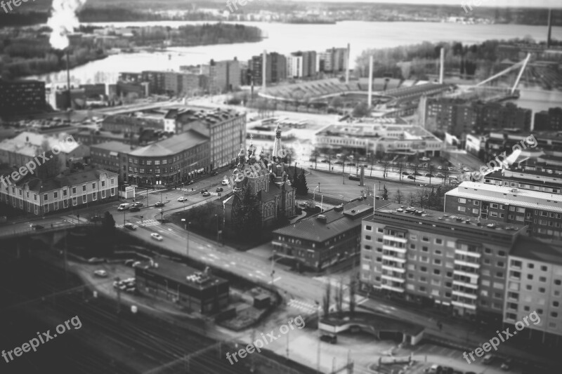 Tampere Finland City Aerial View