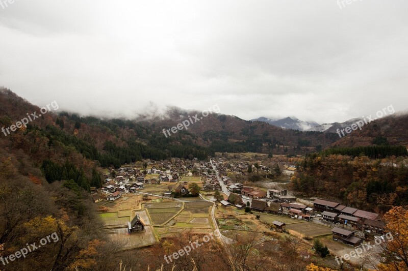 Shirakawago Village Japan Town Agriculture