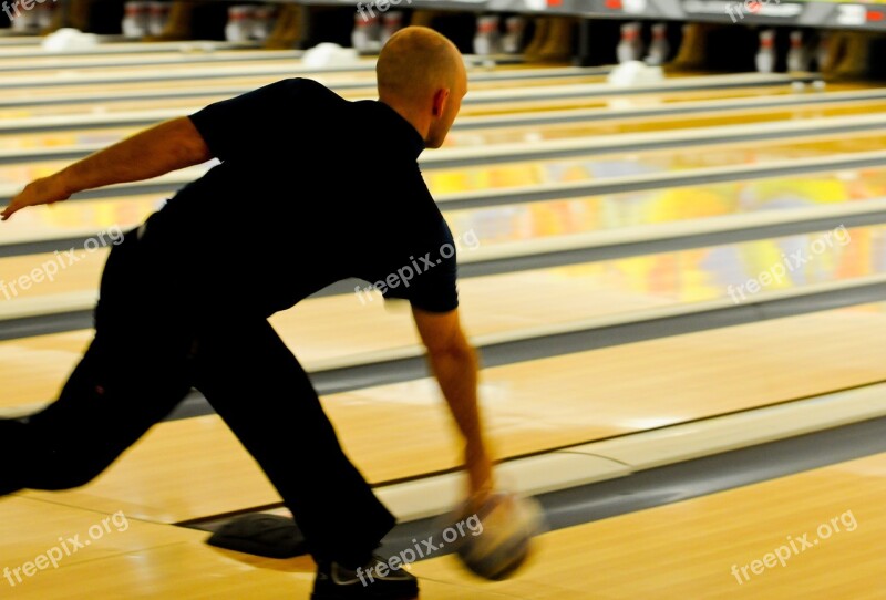 Bowling Bowler Pins Ball Alley