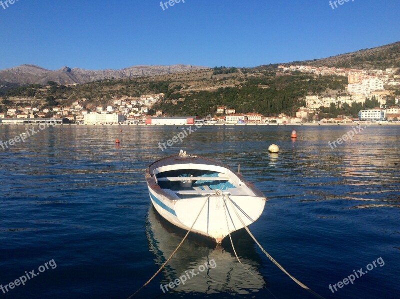 Fishing Boat Croatia Dubrovnik Sea Bay