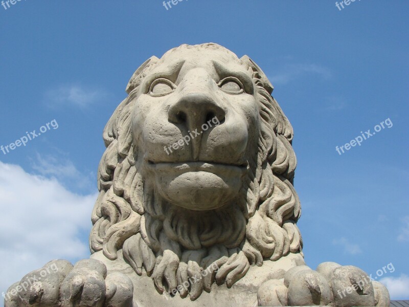 Lion Statue Warsaw Sculpture Stone