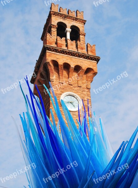 Clock Tower Glass Architecture Travel