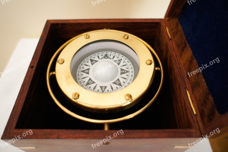 Brass Nautical Compass Stylish Compass In The Box Compass Captain Sailing Gift Marine Gift