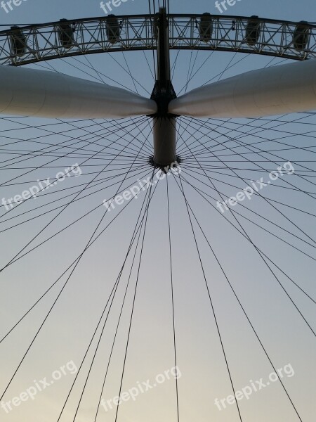 London Eye Ferris Wheel Landmark Famous Uk