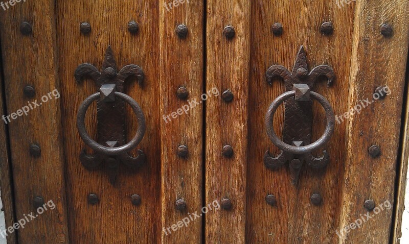 Door Old Antique Wood Architecture