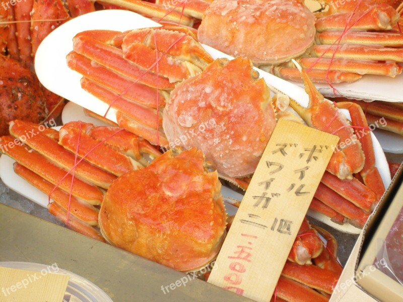 Market Blue Crab Red Free Photos