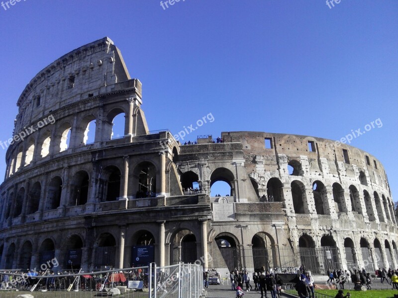 Colosseum Rome Tourist Free Photos