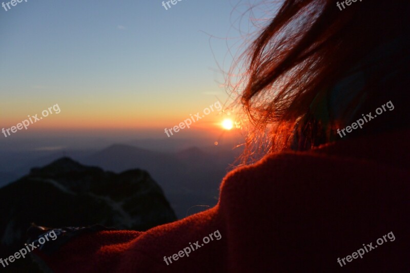 Sunrise Unterberg Salzburg Austria Alpine