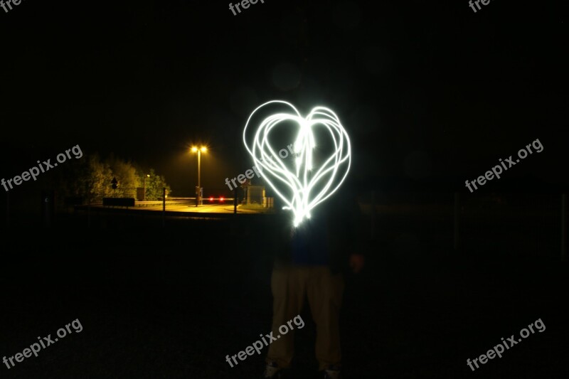 Heart Light Night Movement Art