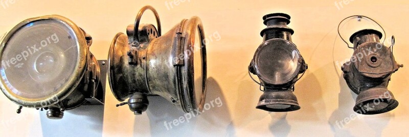 Headlights Antique Automobile Lights Museum Canada Free Photos