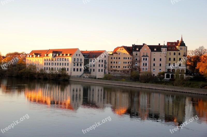 Danube Regensburg Germany Bavaria Old