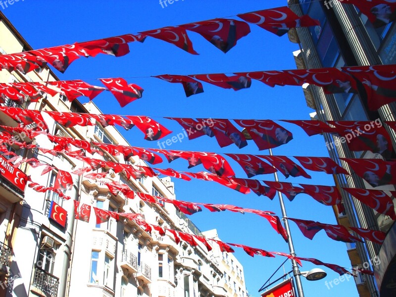 Turkey Istanbul Flag Travel Cañoñ