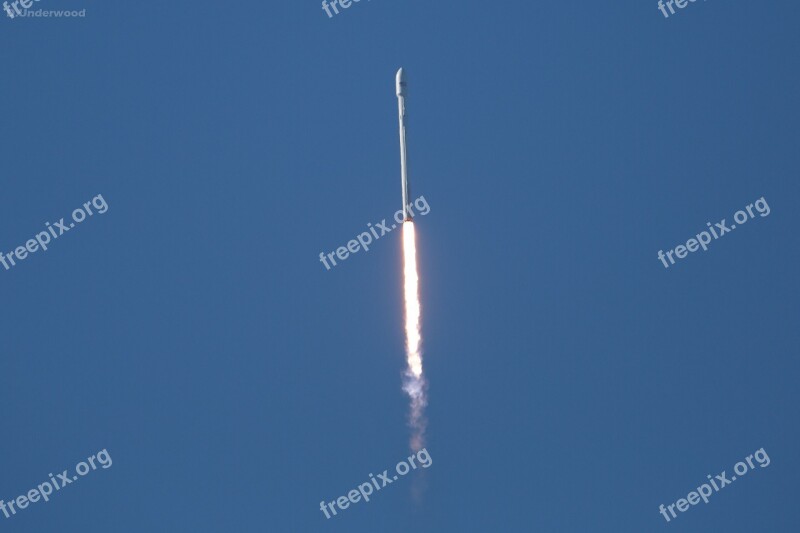 Lift-off Rocket Launch Spacex Launch Flames