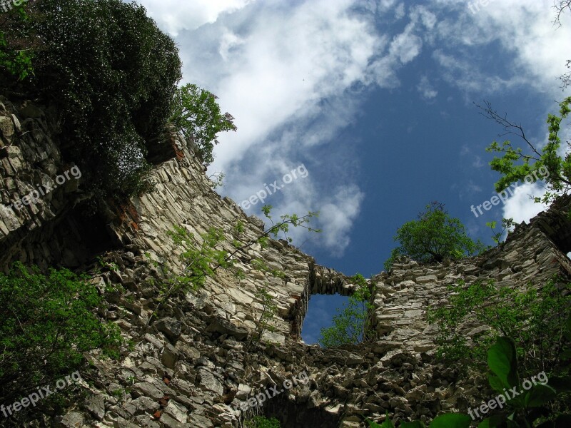 The Ruins Of The Tenczyn Sky Castle Malopolska