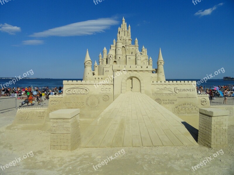 Sand Sculpture Beach Sky Sun