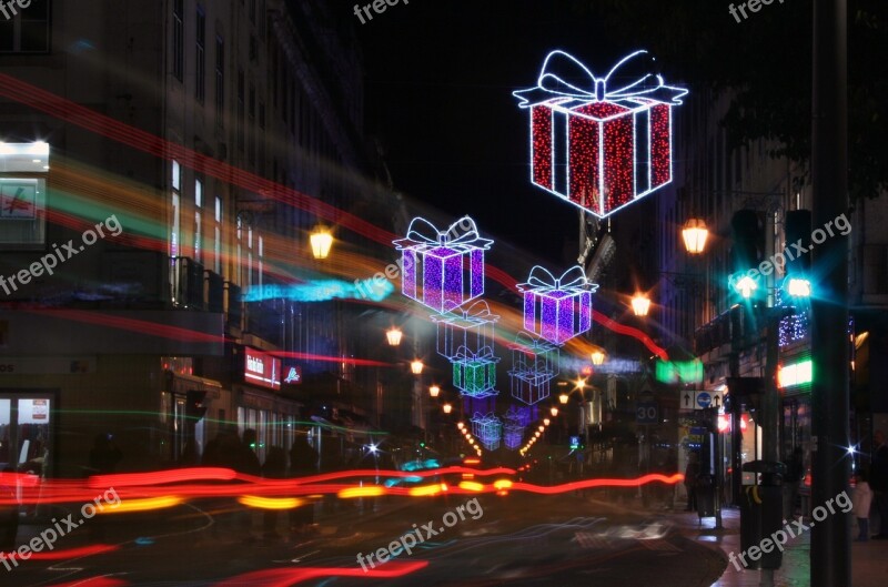 Christmas Tourist Gifts Lights Street