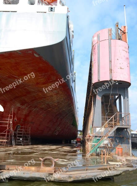 Floating Dock Water Germany Port Work