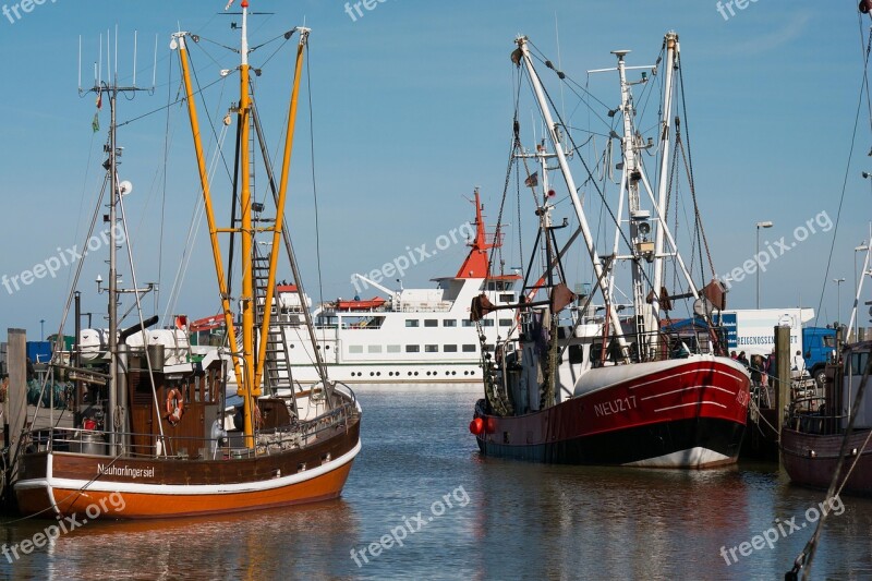 Boats Port Ships Ferry Fishing Boats