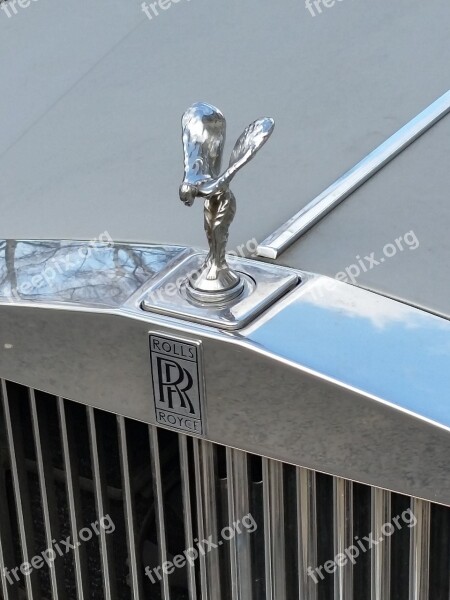 Rolls Royce Spirit Of Ecstasy Emblem Mascot Silver