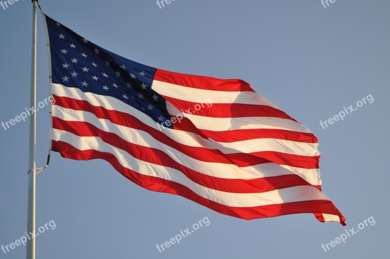 Flag American Flag American National Usa