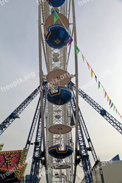 Ferris Wheel Folk Festival Fairground Ride Gondolas