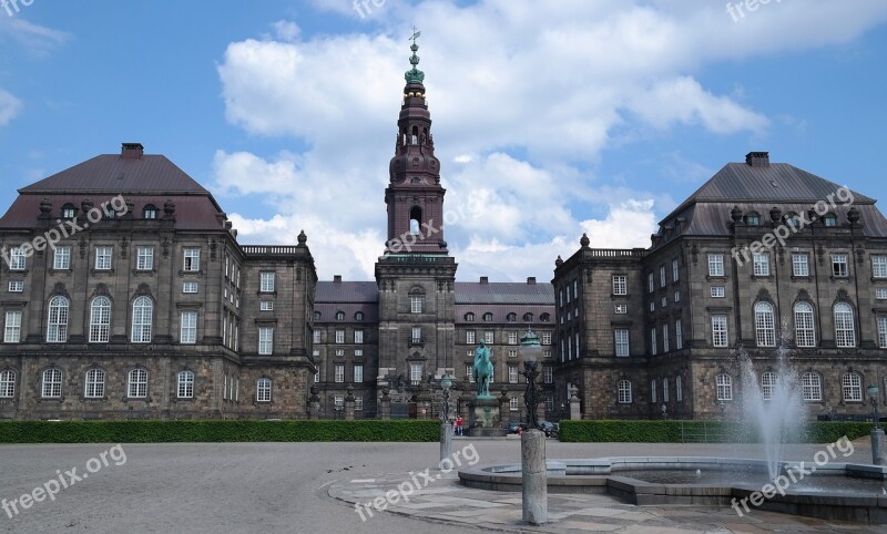 Castle Government Christiansborg Denmark Copenhagen