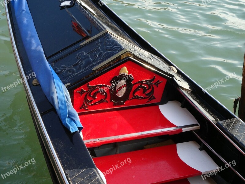 Gondola Venice Italy Boats Free Photos