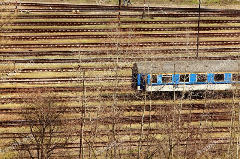 Track Train Railway Railway Wagon Railroad Tracks