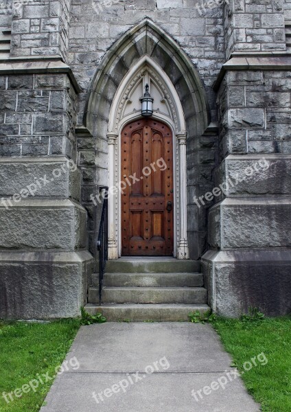 Church Door Montpelier Vermont Architecture