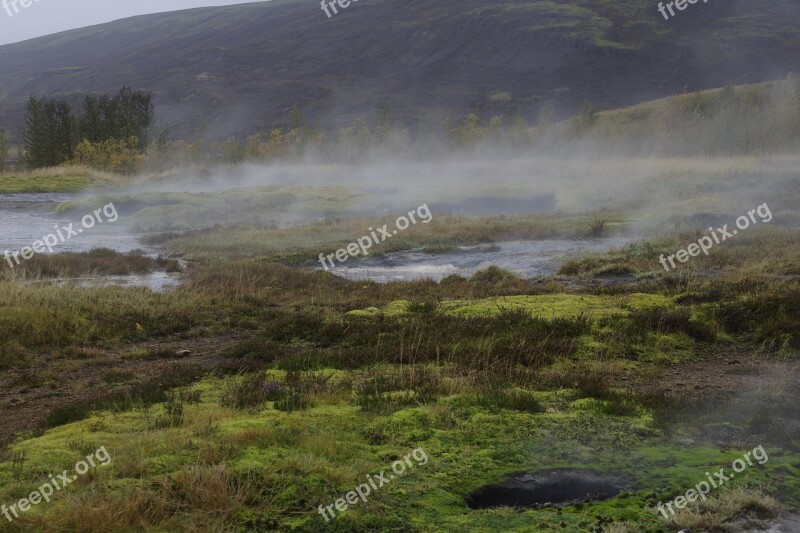 Icelandic Geyser Geothermal Water Volcanic