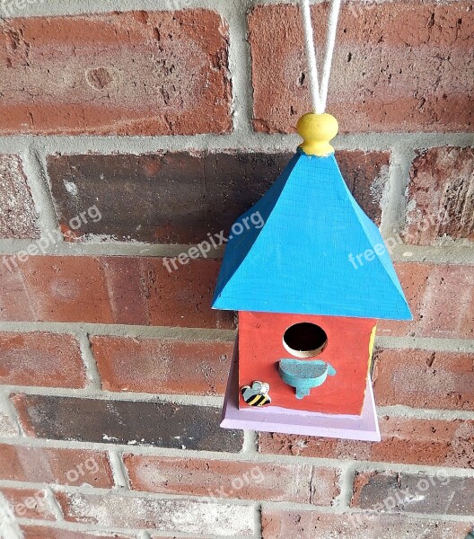 Bird House Wood Terra Cotta Wall Decorative Free Photos