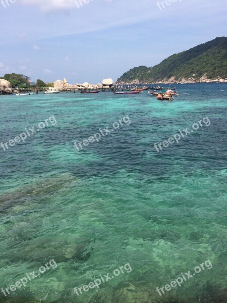 Thailand Koh Tao Island Sea Summer