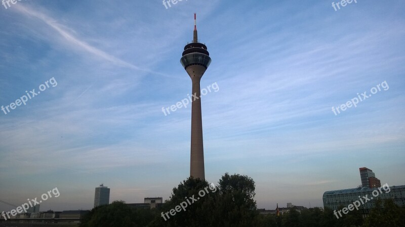 Tv Tower Düsseldorf Germany Architecture Niederrhein