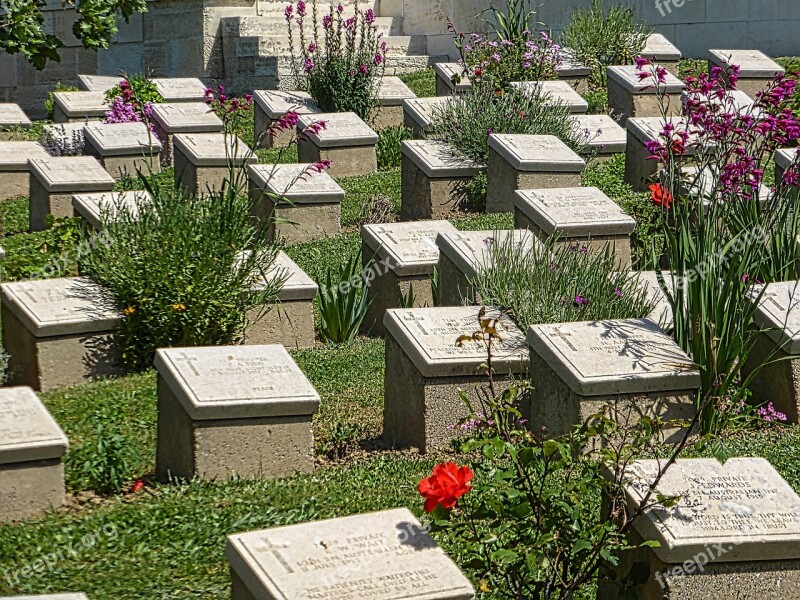 Cemetery Headstones Graves War Memorial Monuments