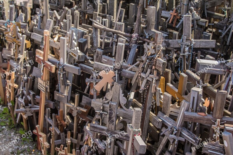 Lithuania Siauliai Mountain Of Crosses Cross Faith