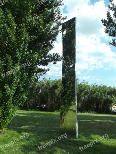 Park Sculpture Almourol New Nacelle Village Riverside Park Tagus River